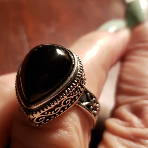 Pietersite ring 7 sterling silver - Picture 8 of 9